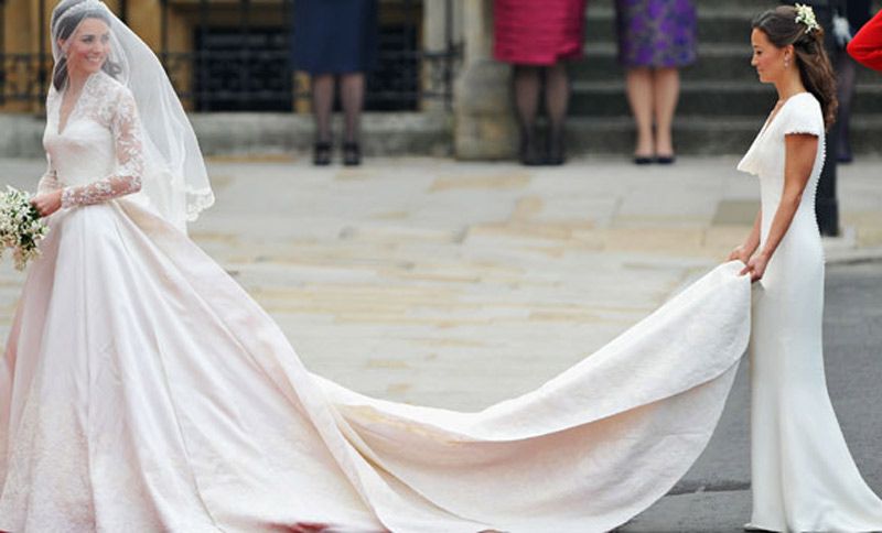 Wedding dresses long veils