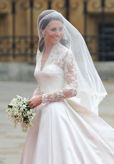 Wedding dresses long veils
