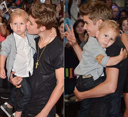 Justin Bieber and little brother Jaxon attend MuchMusic Awards