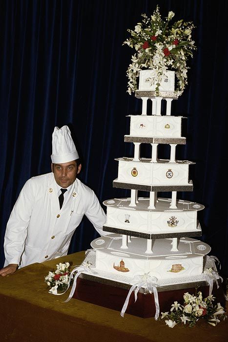 slice of Charles and Diana's wedding cake was sold in an auction on ...