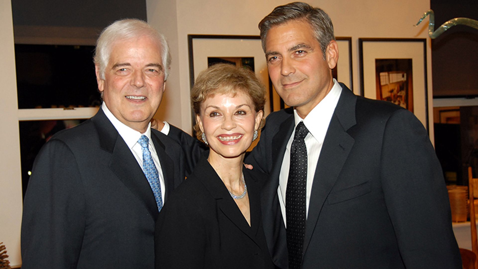 Photo de George Clooney  & son  mère  Nina Warren Clooney