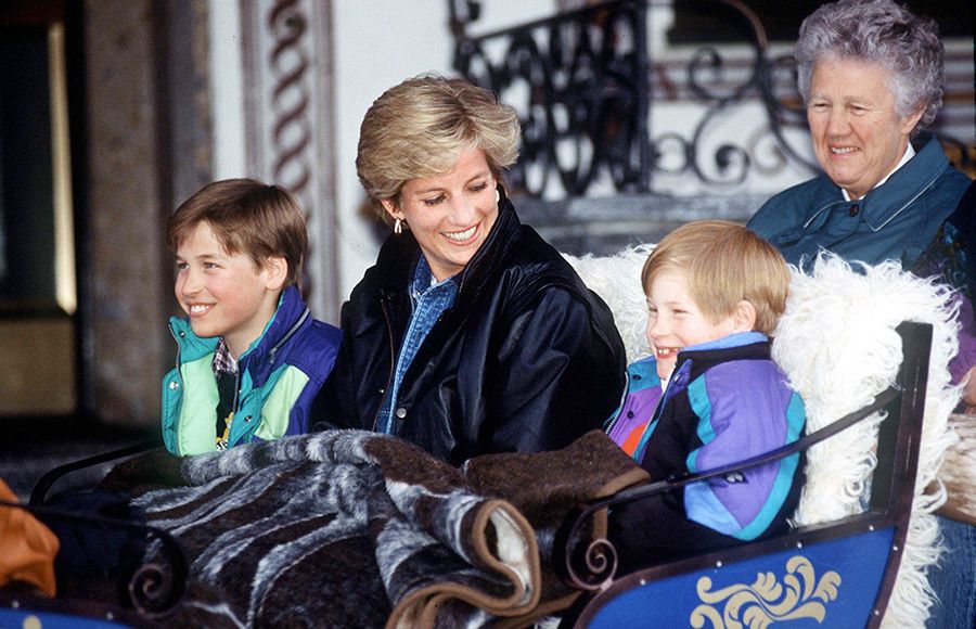 Image result for princess diana harry and william
