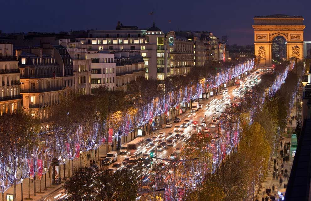 Champs-Elysees, Paris Christmas lights