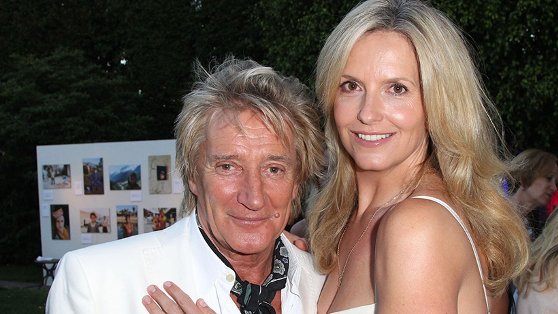 Rod Stewart with wife Penny Lancaster