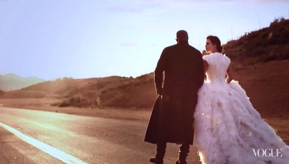 Kim Kardashian And Kanye West Grace Cover Of Vogue In Wedding