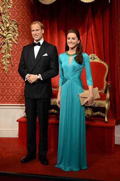 Prince William Kate Middleton wax figures