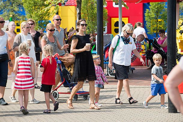 Princess Mary visits legoland with her twins