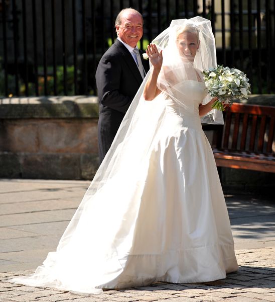 Zara Phillips wedding dress to go on 