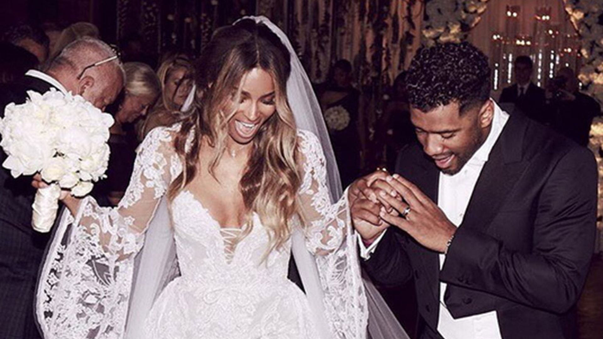 Ciara marries Russell Wilson! See the stunning first snap of the happily married couple