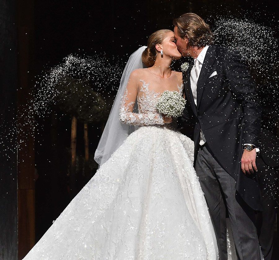 Victoria Swarovski's £700,000 wedding dress featured 500,000 crystals ...