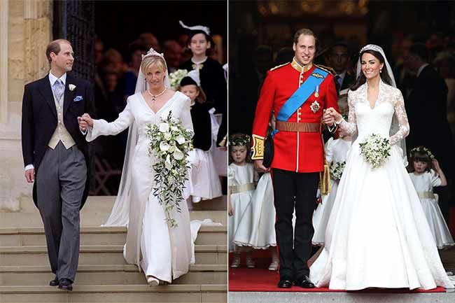 Kate-Middleton-Sophie-Wessex-wedding-dress