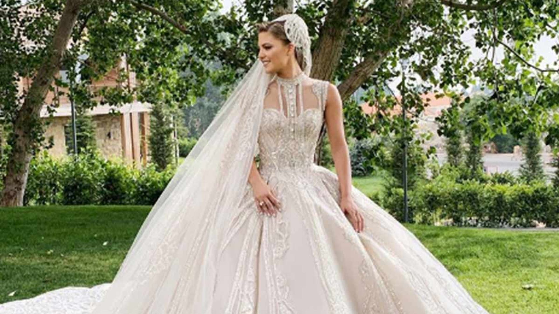 Elie Saab designed 2 dream wedding dresses for his daughter-in-law – with over 1 million sequins