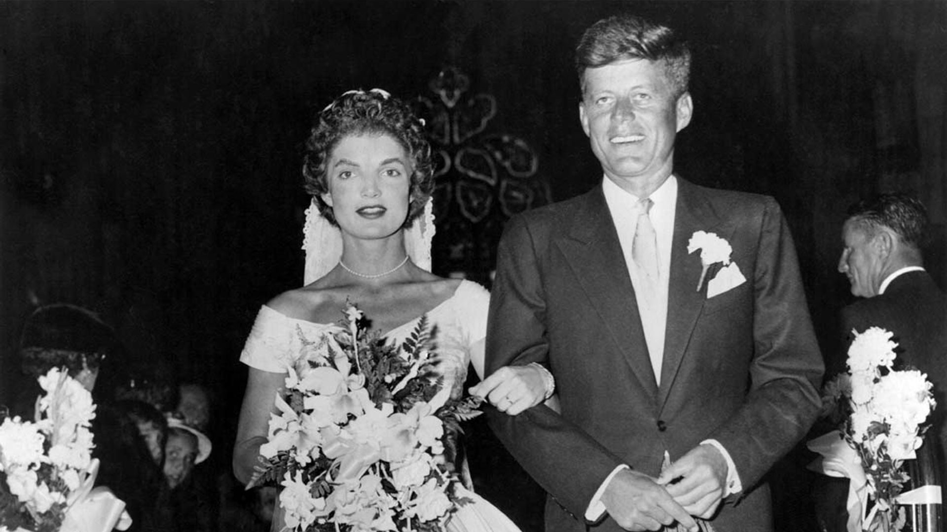 See new details of Jackie Kennedy's wedding dress in previously unpublished photo