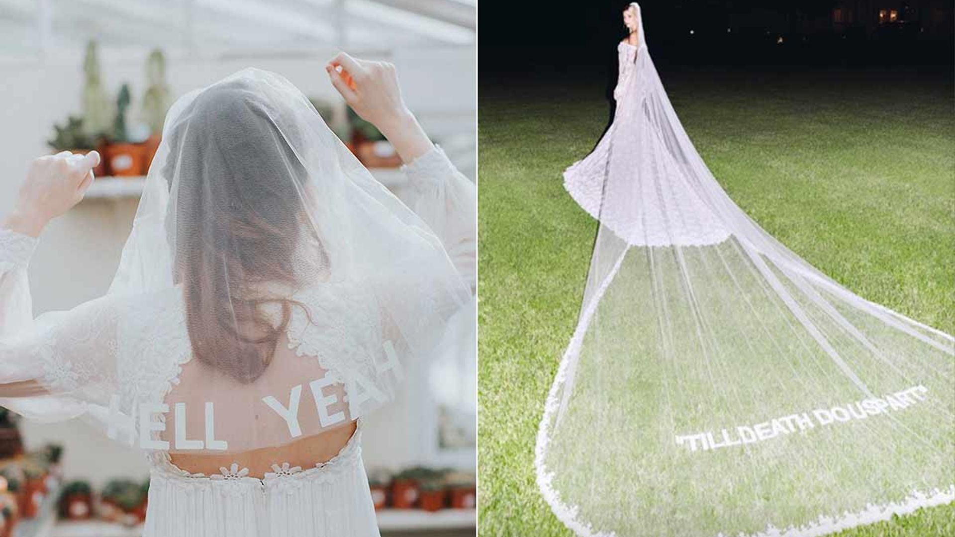 How to rock the statement wedding veil trend like Hailey Bieber