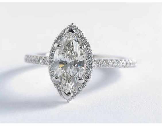 Marquise-cut-engagement-ring