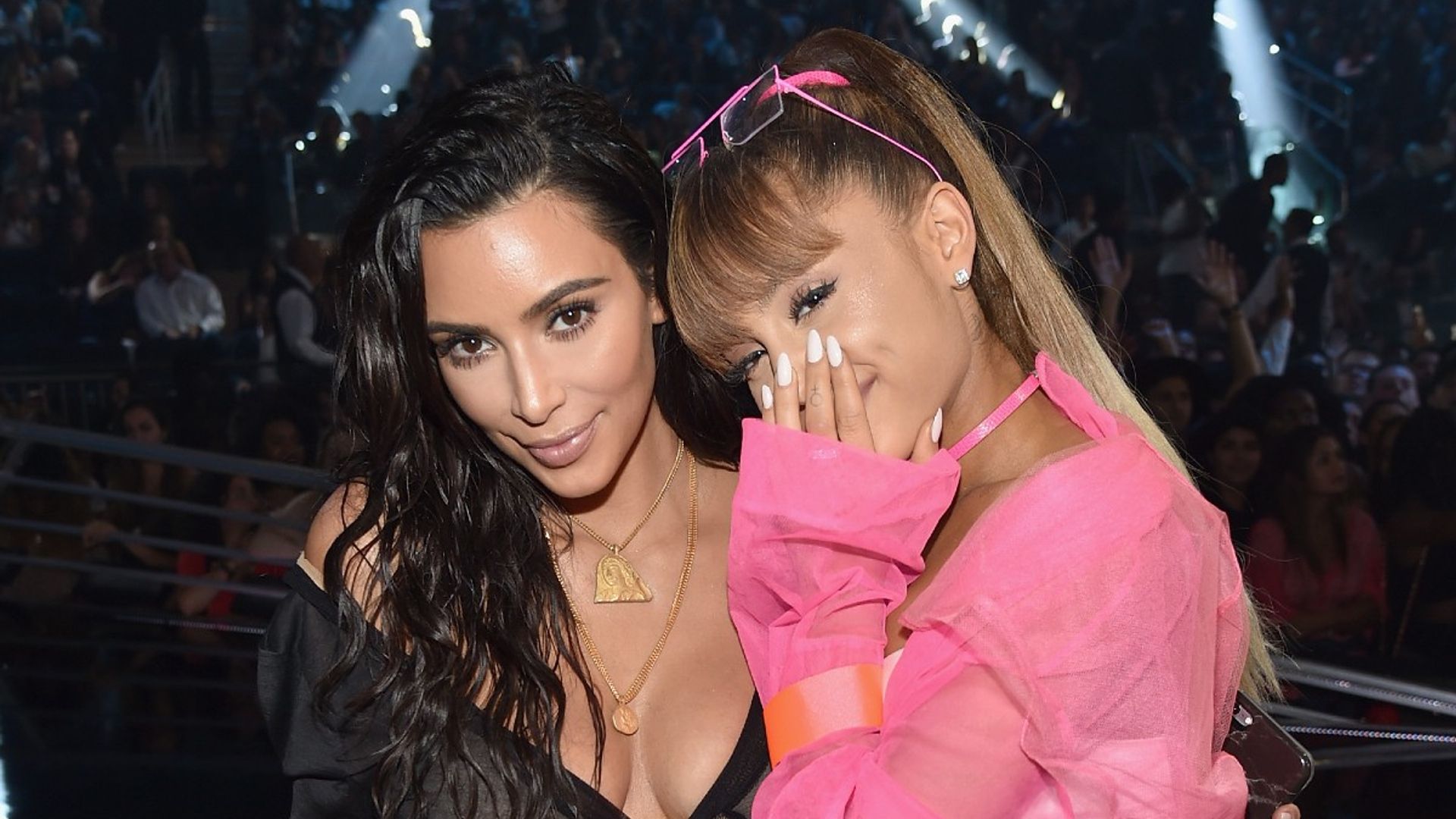 Kim Kardashian and Demi Lovato lead celebrity tributes after Ariana Grande confirms engagement