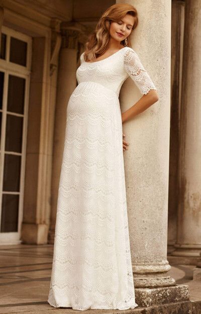 10 Best Maternity Wedding Dresses For Pregnant Brides 2021 Beautiful Maternity Bridal Looks Hello