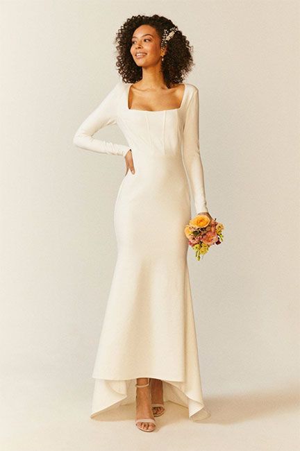 Simple Long Sleeve Wedding Dresses