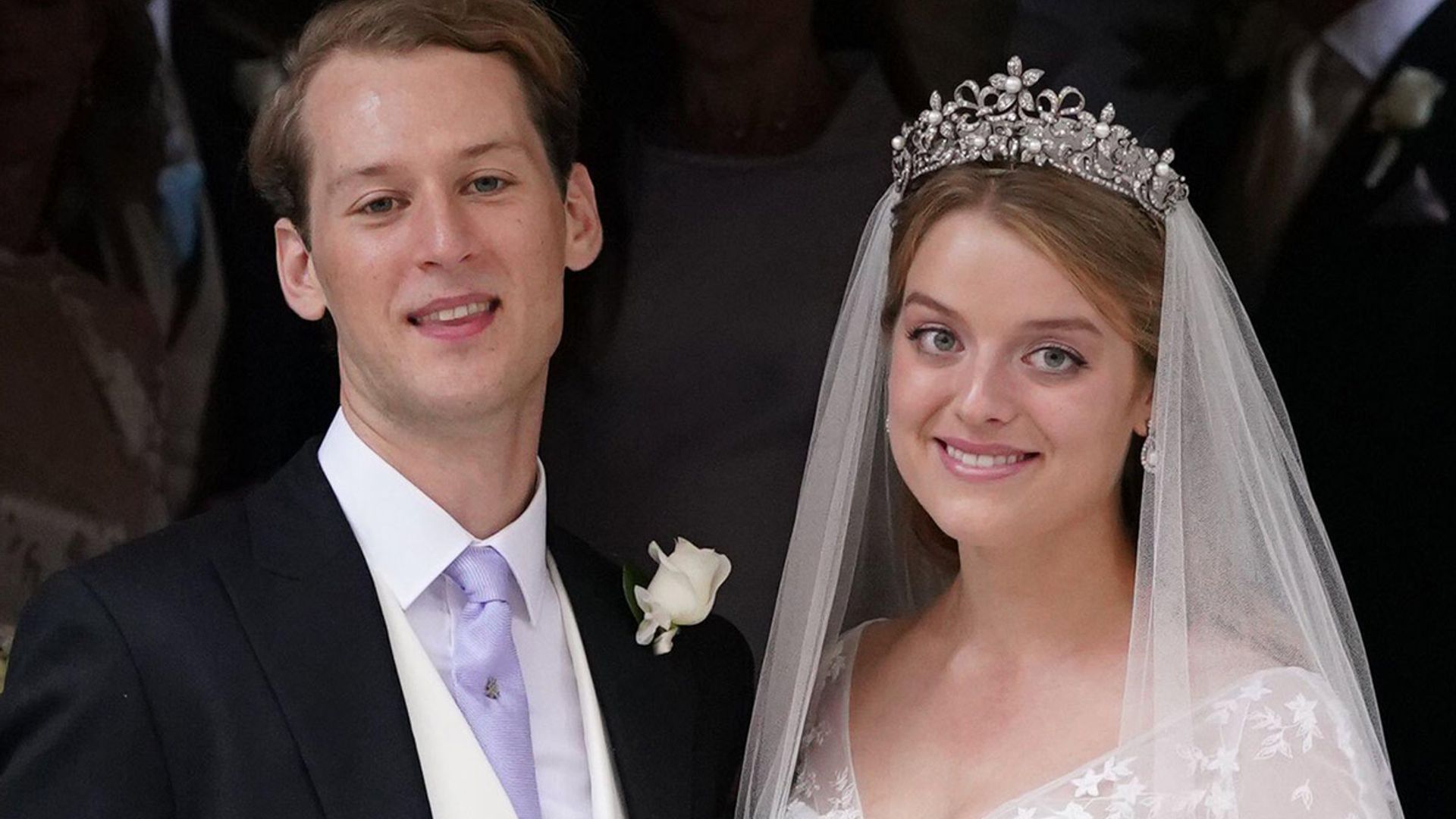 Princess Alexandra's granddaughter Flora Ogilvy looks gorgeous at private wedding blessing – photos