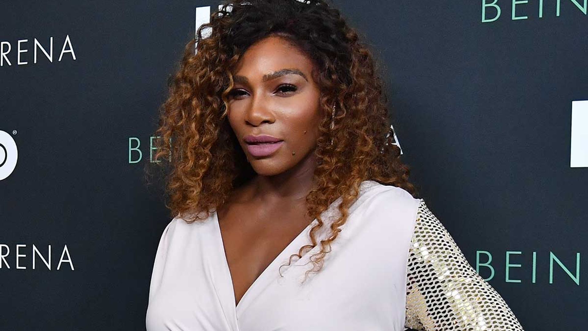 Serena Williams is a vision in gorgeous wedding dress for joyous celebration