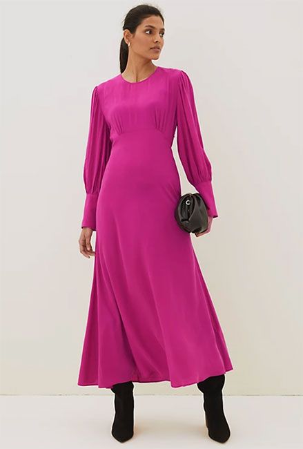 pink-blouson-sleeve-dress
