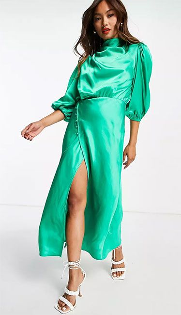 green-asos-dress
