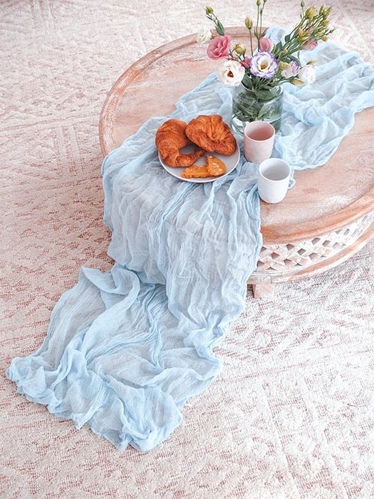 cheesecloth-table-runner