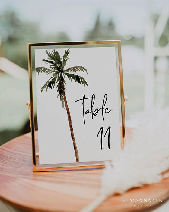 Palm-tree-table-numbers