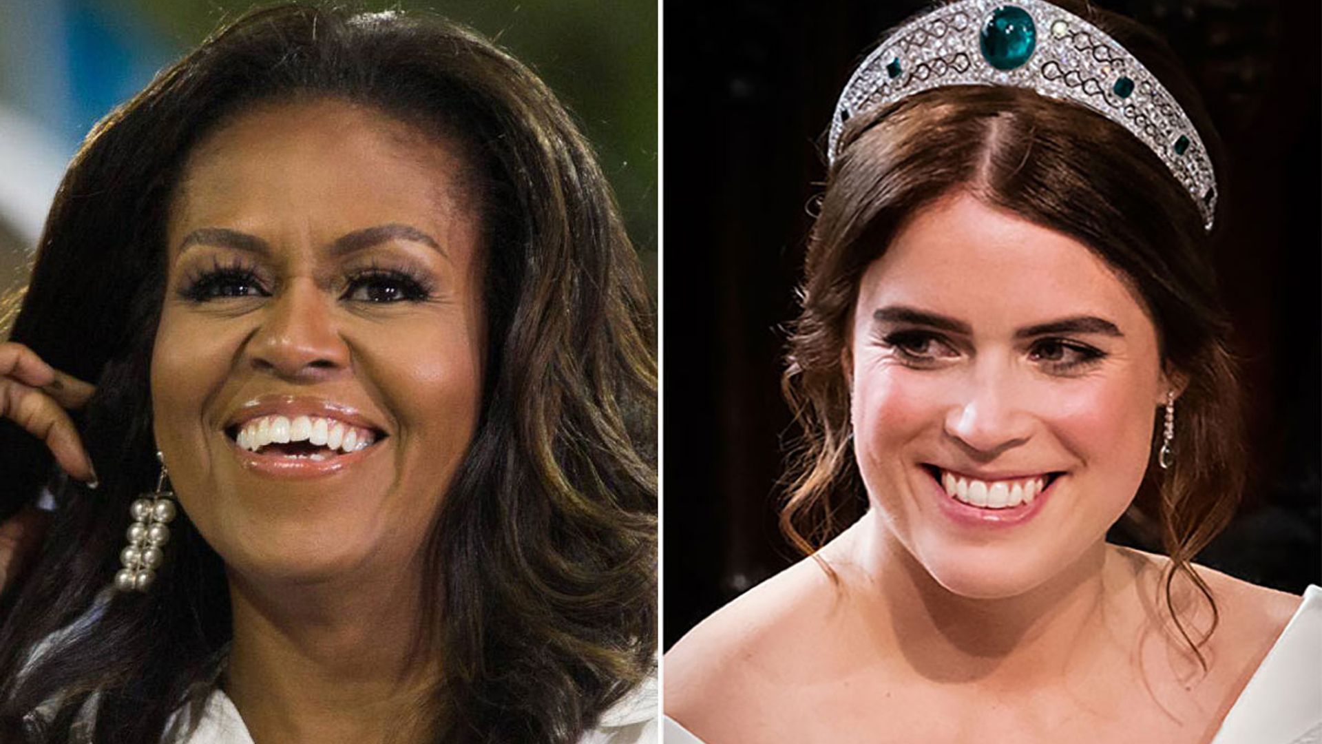 Michelle Obama nailed this wedding dress style 26 years before Princess Eugenie