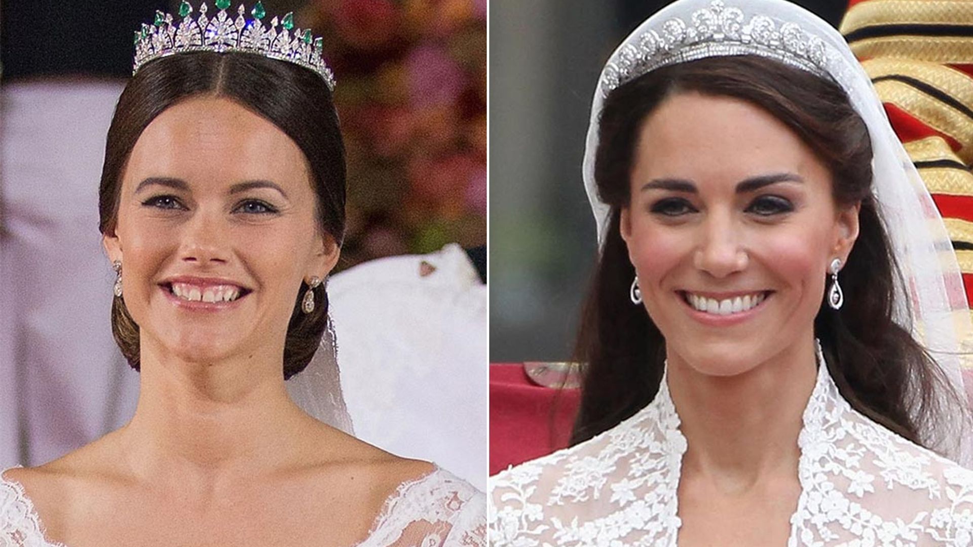 Princess Sofia's ethereal bridal gown has major similarities to Kate Middleton's