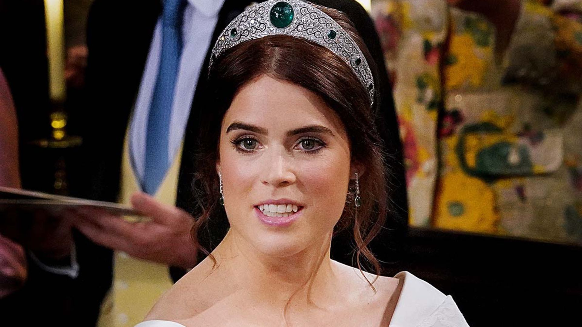 Princess Eugenie's subtle tribute to Prince Andrew in her wedding dress unveiled - did you spot it?