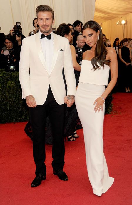 Victoria and David Beckham do his and hers at the Met Gala - Photo