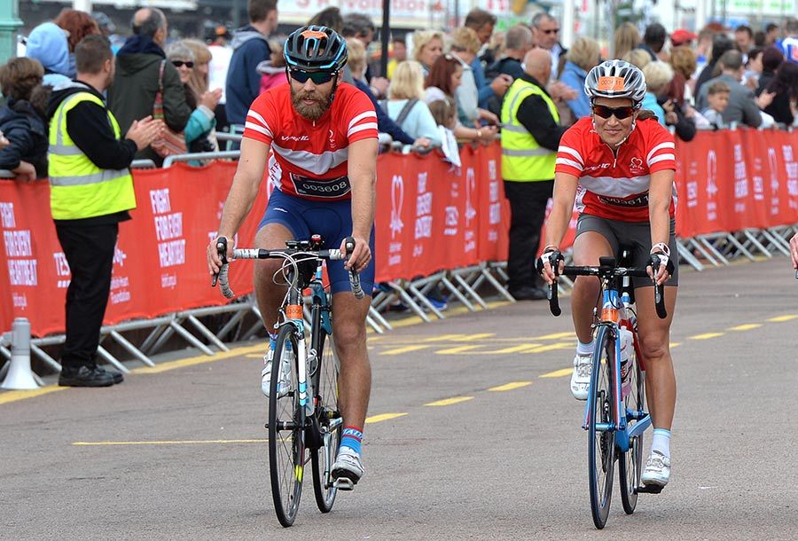 Pippa Middleton completes the 54-mile London to Brighton bike ride