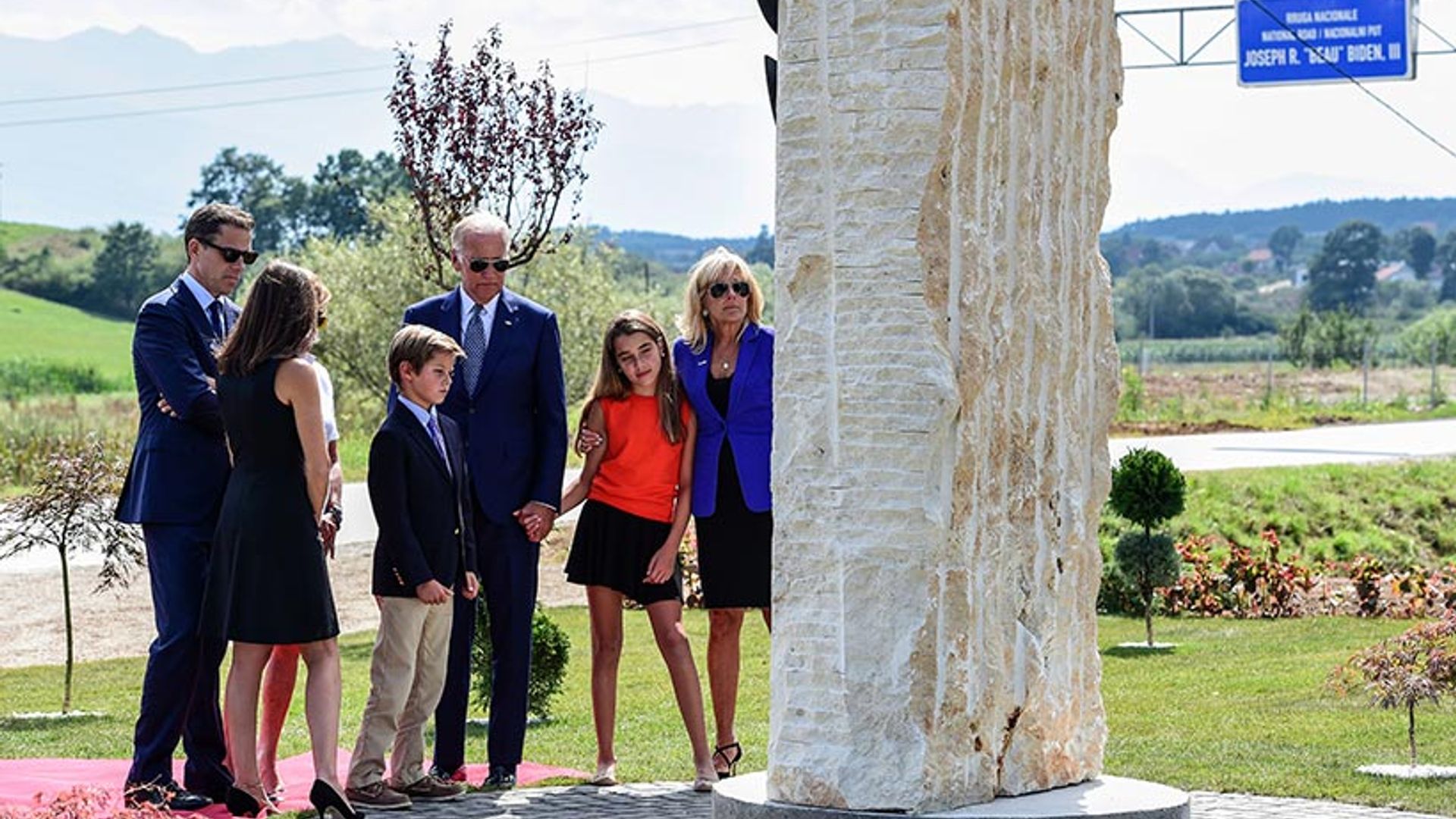 Joe Biden pays emotional tribute to late son at touching ceremony