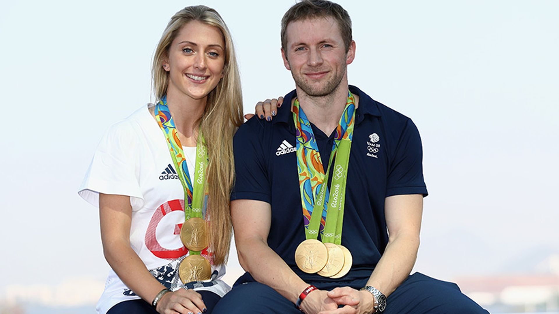 Laura Trott greeted by fiancé Jason Kenny on return from Rio