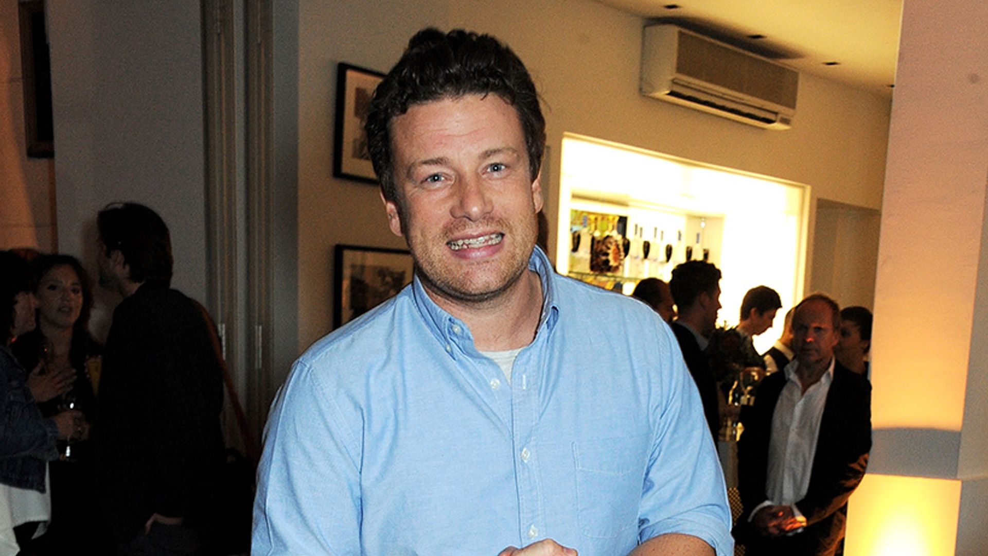 Jamie Oliver welcomes some special royal guests to his London restaurant