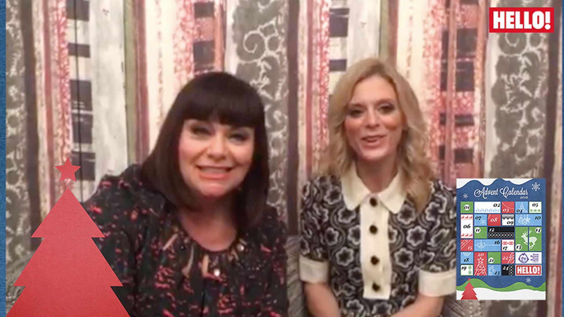 Watch our delicious final Christmas message from Dawn French, Emilia Fox and Jason Donovan
