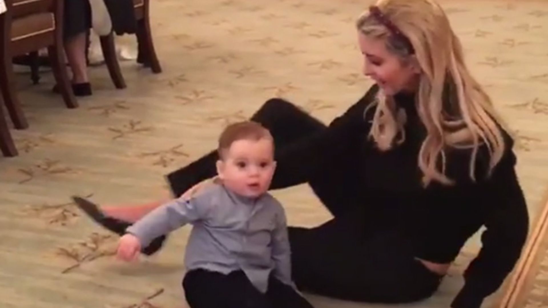 Ivanka Trump shares video of Theodore crawling for the first time - in the White House