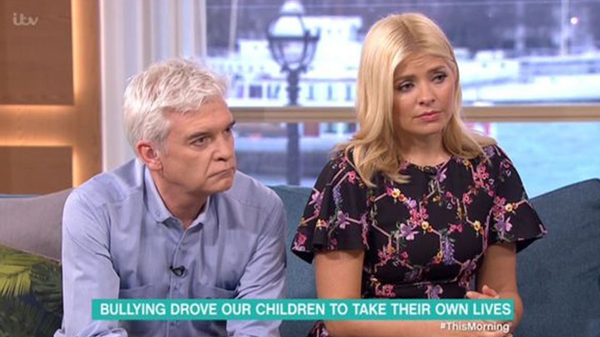 Holly Willoughby and Phillip Schofield in tears as they discuss cyberbullying