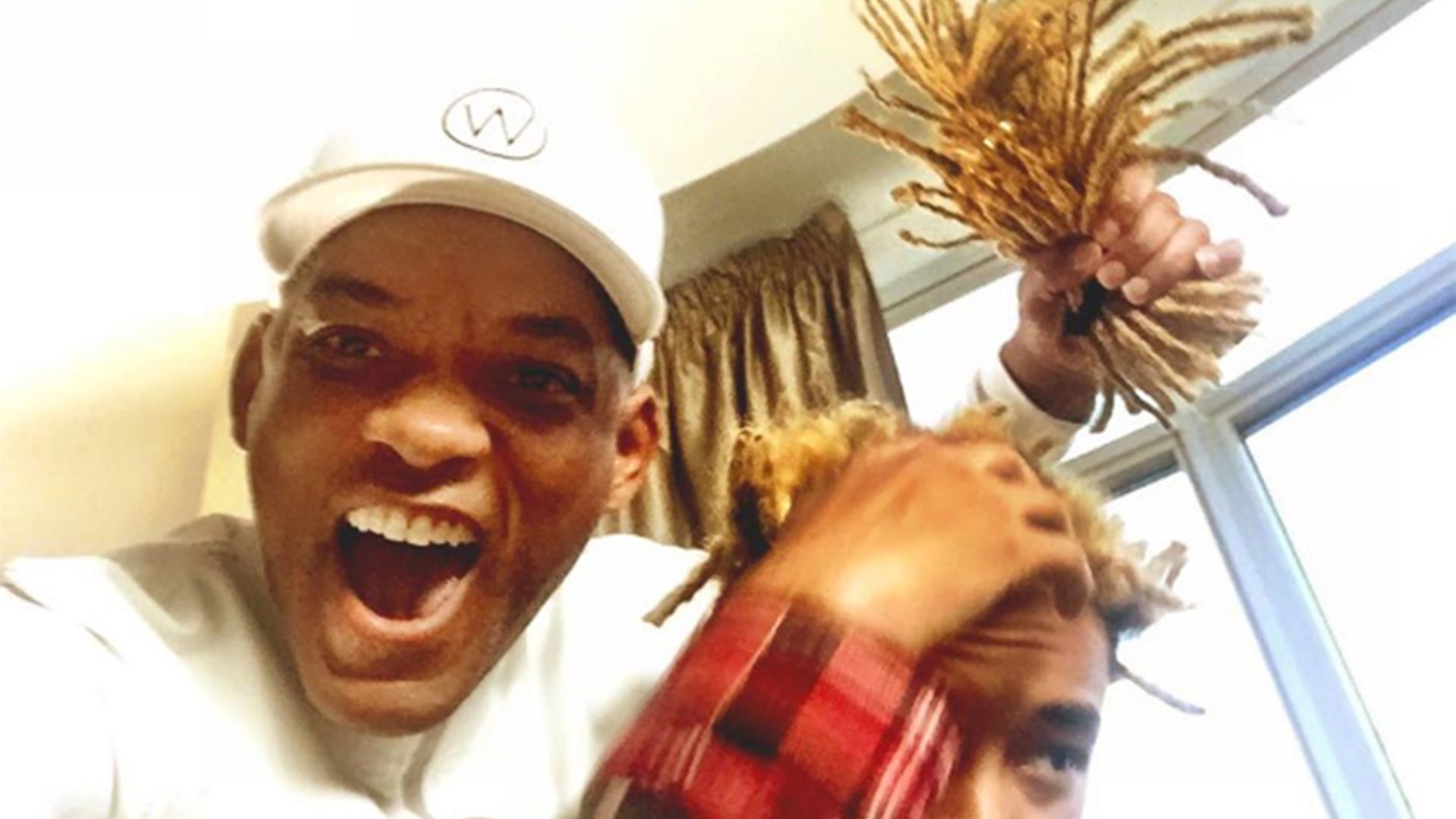 Will Smith just cut off all his son's hair! See the pics