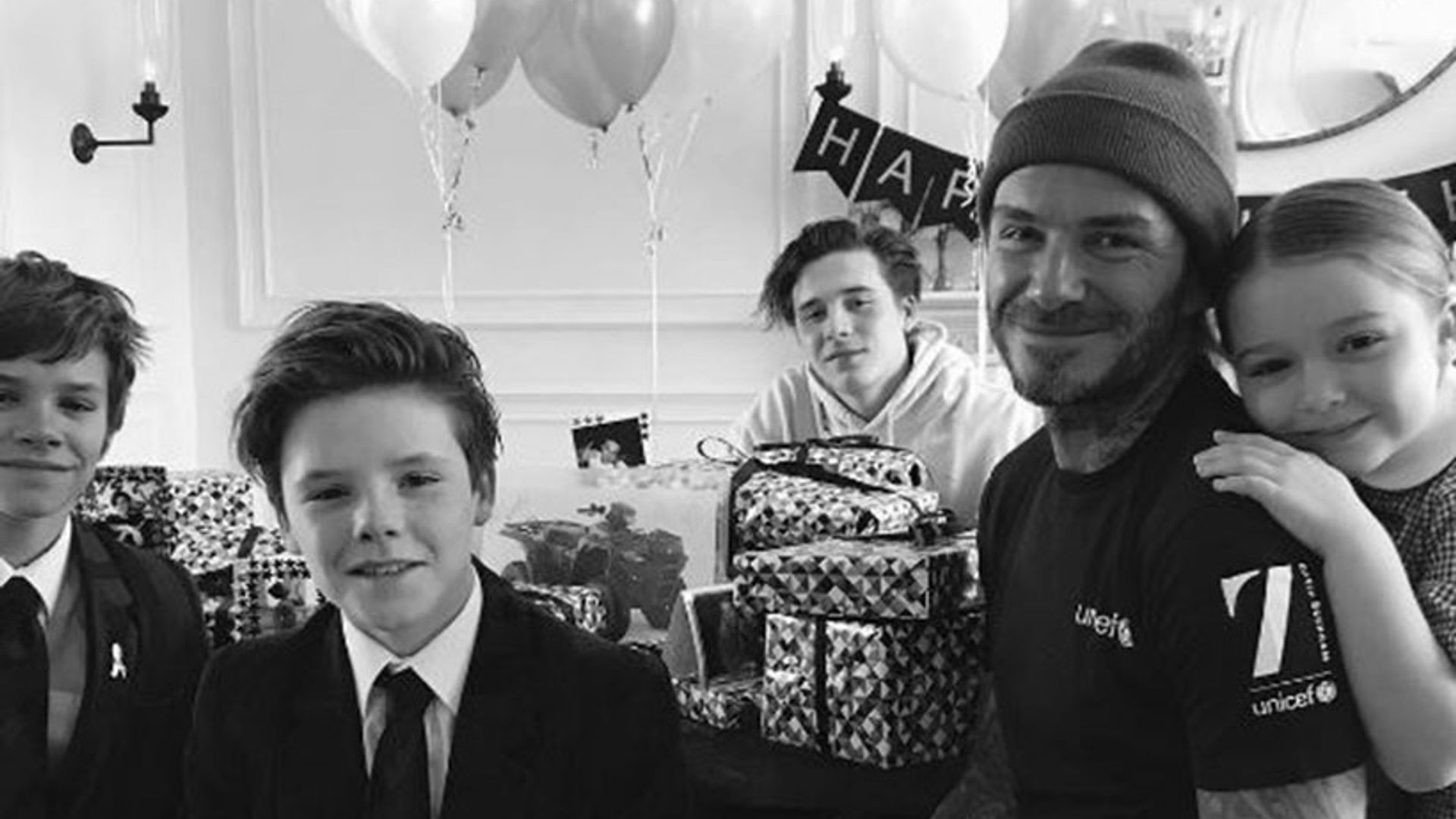See the sweet birthday gift Harper Beckham got for 'daddy' David