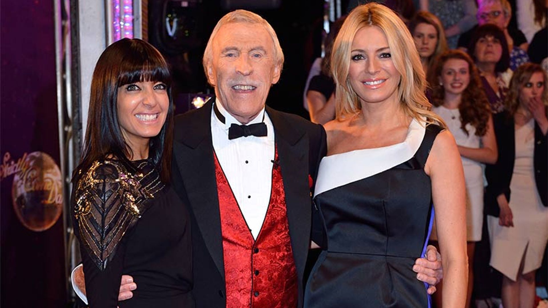 Bruce-Forsyth-Claudia-Winkleman and Tess Daley in 2014