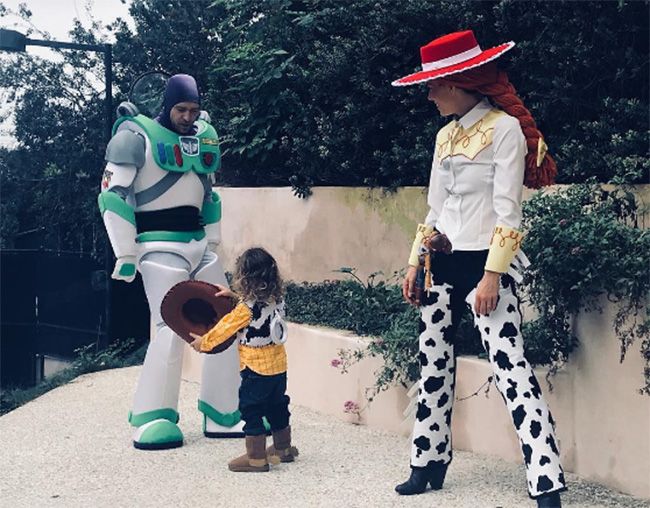 Image result for justin timberlake and son halloween