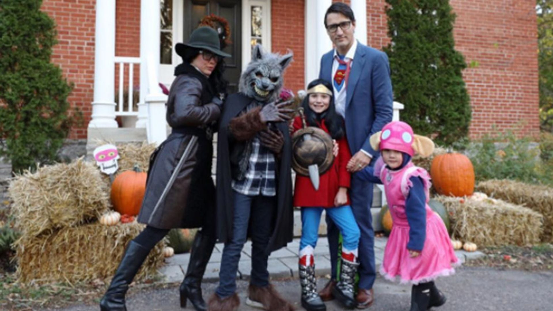 Justin Trudeau and his family dress up for Halloween