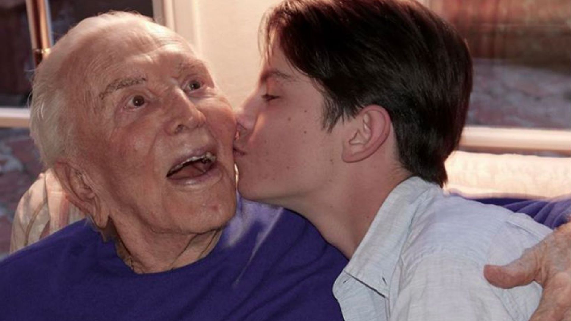 Catherine Zeta-Jones' son Dylan marks Kirk Douglas' 101st birthday in the sweetest way