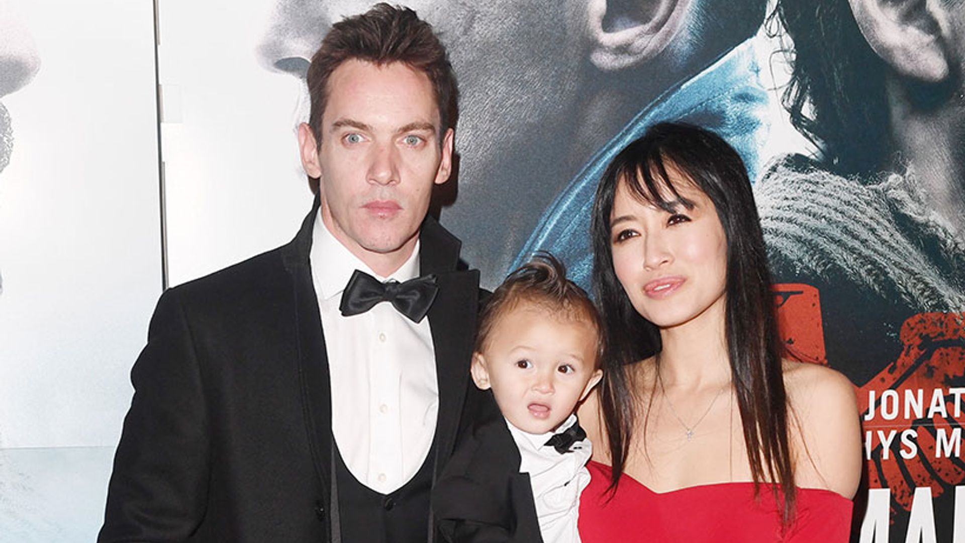 Jonathan Rhys Meyers and wife Mara Lane's baby son Wolf makes first red carpet appearance