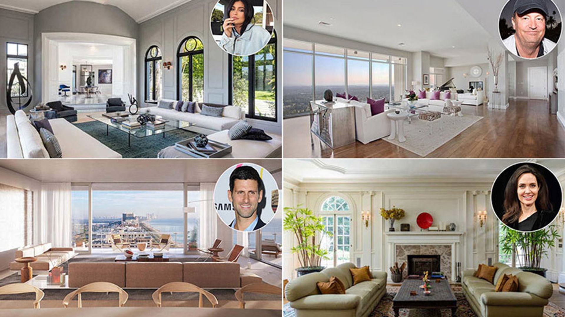 The top celebrity living rooms, from Angelina Jolie to Kylie Jenner