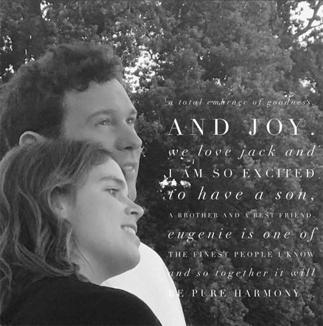 Sarah Ferguson shared photo of daughter Princess Eugenie and boyfriend Jack Brooksbank