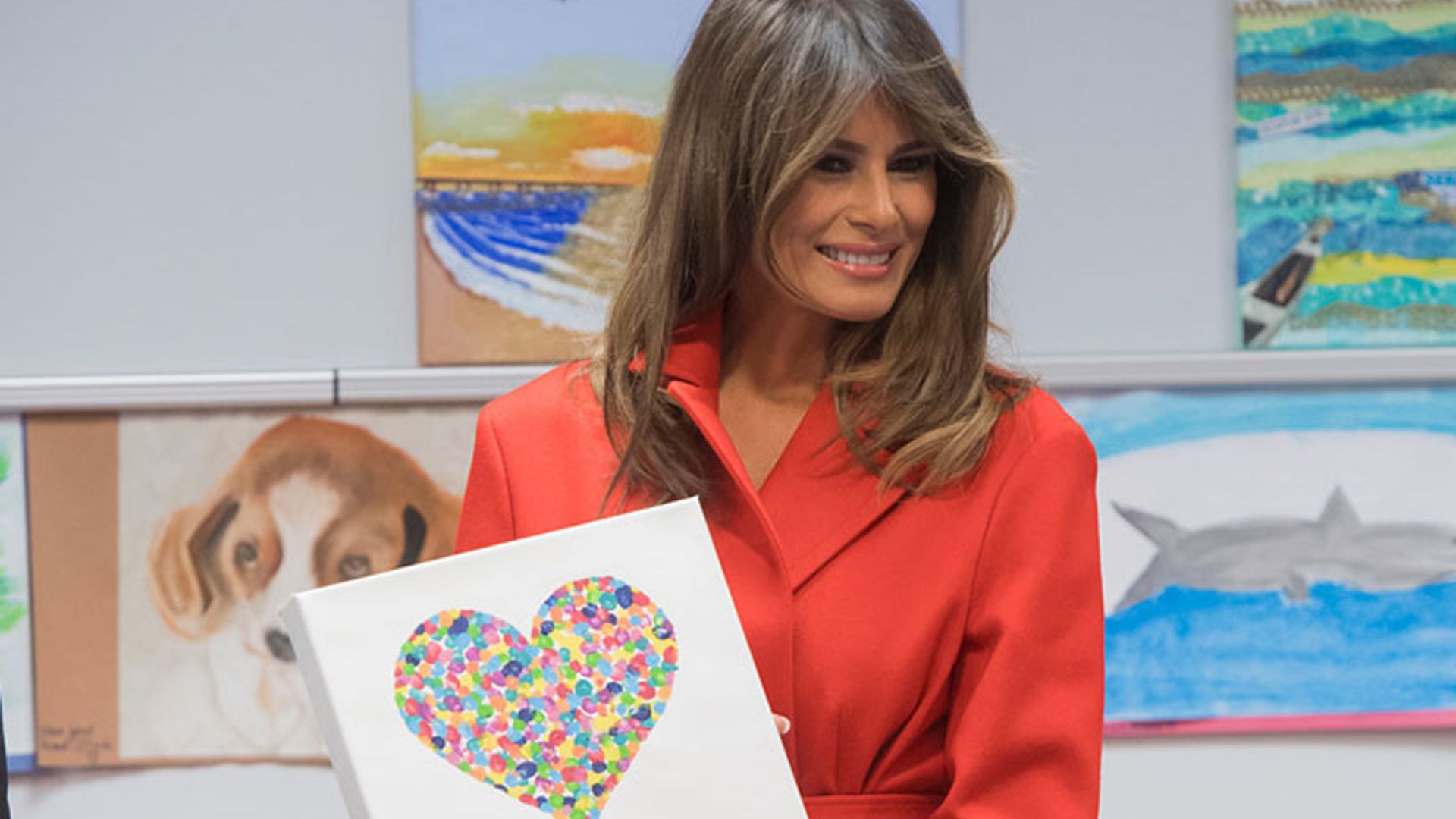 Image result for How Melania Trump spent her Valentine's Day