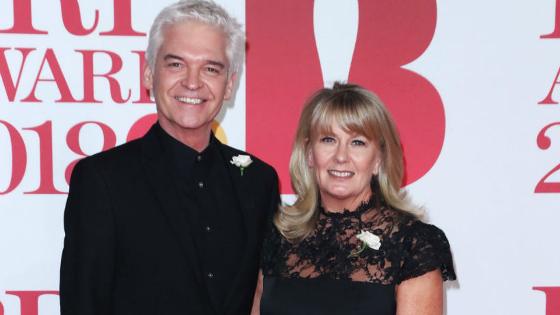Phillip Schofield and wife Stephanie Lowe make rare red carpet appearance at Brit Awards